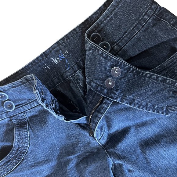 Vintage Women's Style & Co. Wide Leg Blue Denim Jeans, Size 6P - Picture 7 of 13